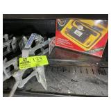 X CHOCKS FOR CAMPER, AND A PORTABLE COMPRESSOR