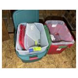 GROUP OF STORAGE TOTES