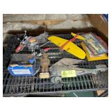 GROUP OF AIRPLANE AND MOTORCYCLE THEMED ITEMS INCL