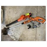 BLACK AND DECKER BLOWER AND STRING TRIMMER. APPEAR