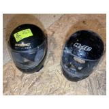 GROUP OF FULL FACED MOTORCYCLE HELMETS, HJC SIZE X