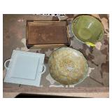GROUP OF DECORATIVE TABLE CENTERPIECE BOWLS
