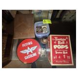 FLYING A GASOLINE SIGN, VINTAGE TOOTSIE ROLL POPS