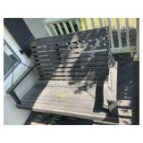 WOODEN PORCH SWING 48IN WIDE