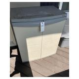 PLASTIC STORAGE CABINET 30INX19INX35IN