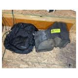 LEATHER SADDLE BAG AND BACKPACK