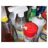 CONTENTS OF UPPER CABINET, CLEANING SUPPLIES
