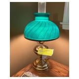 OIL LAMP STYLE ELECTRIC DESK LAMP, 20 IN TALL, 2ND