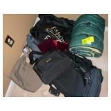 GROUP OF LUGGAGE AND SLEEPING BAG, 2ND FLOOR