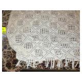 APPEARS TO BE KING SIZE CROCHET BED SPREAD