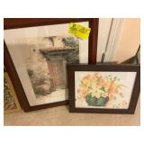GROUP OF FRAMED ARTWORK 9.5 IN X 11.5 IN UP TO 19.