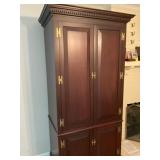 LARGE 4 DOOR WARDROBE CABINET, 42 IN X 27 IN X 83