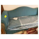 BLUE STRIPED SOFA, PARLIAMENT FURNITURE CO. 78 IN