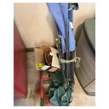 JUMPER CABLES, TWO TON JACK AND CHAIR, GARAGE