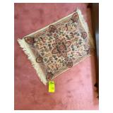 PINK COLORED AREA RUG, 67 IN X 104 IN