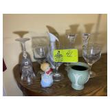 GROUP OF ASSORTED GLASSWARE AND VASE