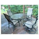 5 PIECE OUTDOOR PATIO SET, OUTSIDE