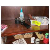CONTENTS OF CABINET INCLUDING PENCIL SHARPENER, TA