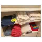 CONTENTS OF BATHROOM CLOSET, TOWELS, ETC, 2ND FLOO