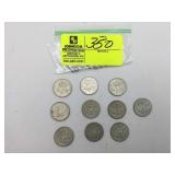 10 1967 KENNEDY HALF DOLLARS