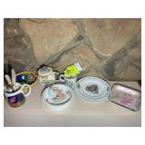 GROUP OF DECORATIVE DISHES
