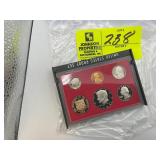 UNITED STATES PROOF SET 1982, PENNY, NICKEL, DIME,