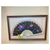 FRAMED FAN, 26 IN X 17.5 IN