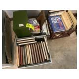 THREE TOTES OF MISC BOOKS VARIOUS TITLES AND AUTHO