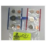 UNCIRCULATED 1985 COIN SET, PENNY, NICKEL DIME, QU