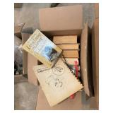 THREE BOXES OF BOOKS, MISC AUTHORS AND TITLES, GAR