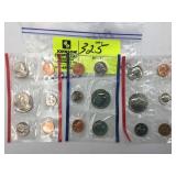 1984 AND A 1986 COIN SET, ONE PHILADELPHIA MINT, O