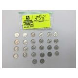 26 ROOSEVELT DIMES, VARIOUS YEARS