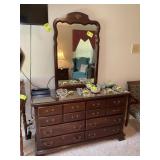 KINCAID 8 DRAWER DRESSER WITH MIRROR, 58 IN X 19 I