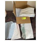 BOX OF LINENS, LIFTING MATS AND PADS