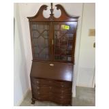 JASPER CABINET MAHOGANY SECRETARY DESK, 94.5 IN X