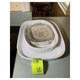 PAIR OF CORNING WARE CASSEROLE DISHES
