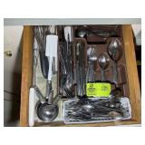 DRAWER OF ASSORTED FLATWARE, SPRING LAKE ETC
