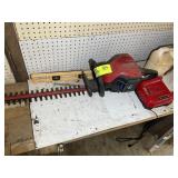 SNAPPER 60V HEDGE TRIMMER, LOCATED IN SHED