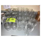 GROUP OF ASSORTED STEMMED GLASSWARE