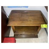 ONE DRAWER SIDE TABLE, 26 IN X 16 IN X 24.5 IN