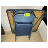 CARD TABLE WITH 4 CHAIRS