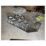 GROUP OF CAKE PLATES,  ICE CREAM DISHES, ETC