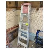 WERNER 6 FT ALUMINUM STEP LADDER, LOCATED IN SHED