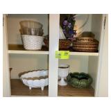 GROUP OF DECORATIVE BOWLS AND BASKETS