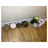 GROUP OF VASES AND PLANT HOLDERS