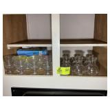 CONTENTS OF CABINET ABOVE STOVE, DURALEX ICE CREAM