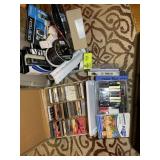 GROUP OF ELECTRONIC ITEMS, WIRE, PORTABLE SCANNER,