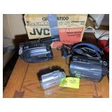 GROUP OF VIDEO CAMERAS, JVC, SONY