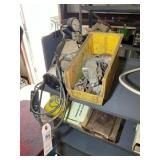 GROUP OF MISC ITEMS, PUMP, FLOW CHARGER, SPARK PLU