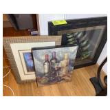GROUP OF 3 FRAMED WALL ART, 15 IN X 29 IN UP TO 25